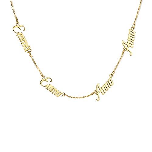 【並行輸入品】OUTANG 10K 14K 18K Gold Personalized Name Necklace 10K 14K 18K Sの画像