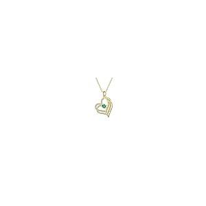 【並行輸入品】BETHZA 10K 14K 18K Solid Gold Personalized Heart Necklace for Woの画像