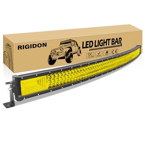 【並行輸入品】RIGIDON52インチ675WカーブドアンバーLEDライトバー、トリプルロウフラッドスポットコンボ67500LM水防水式ドライビ_1