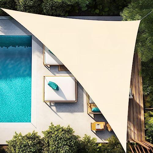 【並行輸入品】Artpuch 12'x20'x23.3' Customize Cream Sun Shade Sail UV Block 18_1