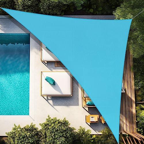 【並行輸入品】Artpuch 10'x10'x14.1' Customize Turquoise Blue Sun Shade Sail UV_1