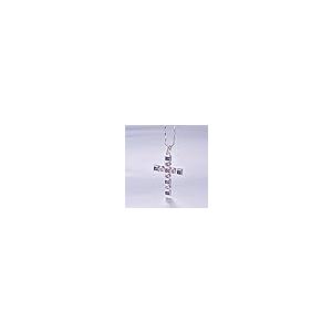 【並行輸入品】Narica 925 Sterling Silver Good Luck Cross Necklace Created Ruby_5