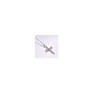 【並行輸入品】Narica 925 Sterling Silver Good Luck Cross Necklace Created Ruby_8
