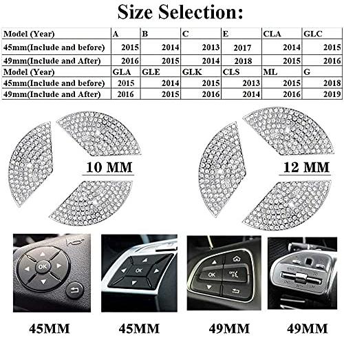 【並行輸入品】1Pcs Fit for Mercedes Benz 45mm DIY Bling Decorative Sticker Badの画像