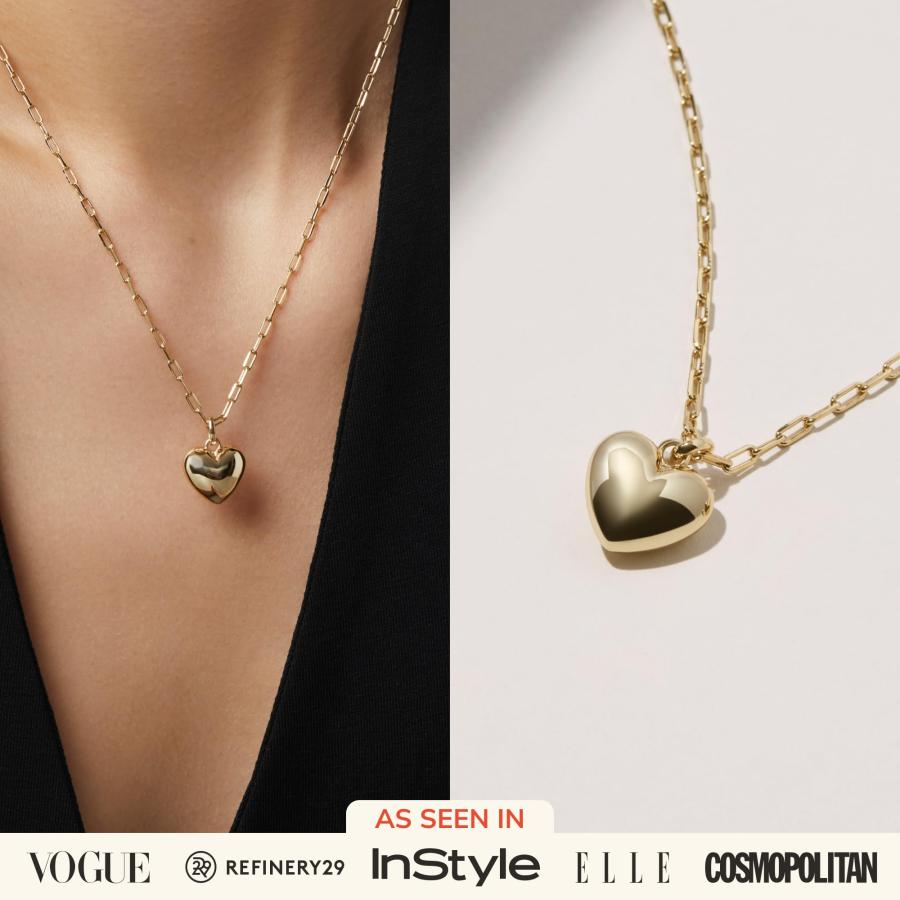 並行輸入品】Ana Luisa | パフハートネックレス レフ 14K