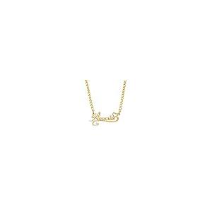 【並行輸入品】MOLICACI 10K/14K/18K Solid Gold Personalized Name Necklace withの画像