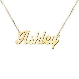 【並行輸入品】Personalized Gold Name Necklace (Yellow, 14K Gold)の画像
