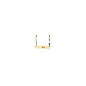 【並行輸入品】Personalized Gold Name Necklace (Yellow, 14K Gold)の画像