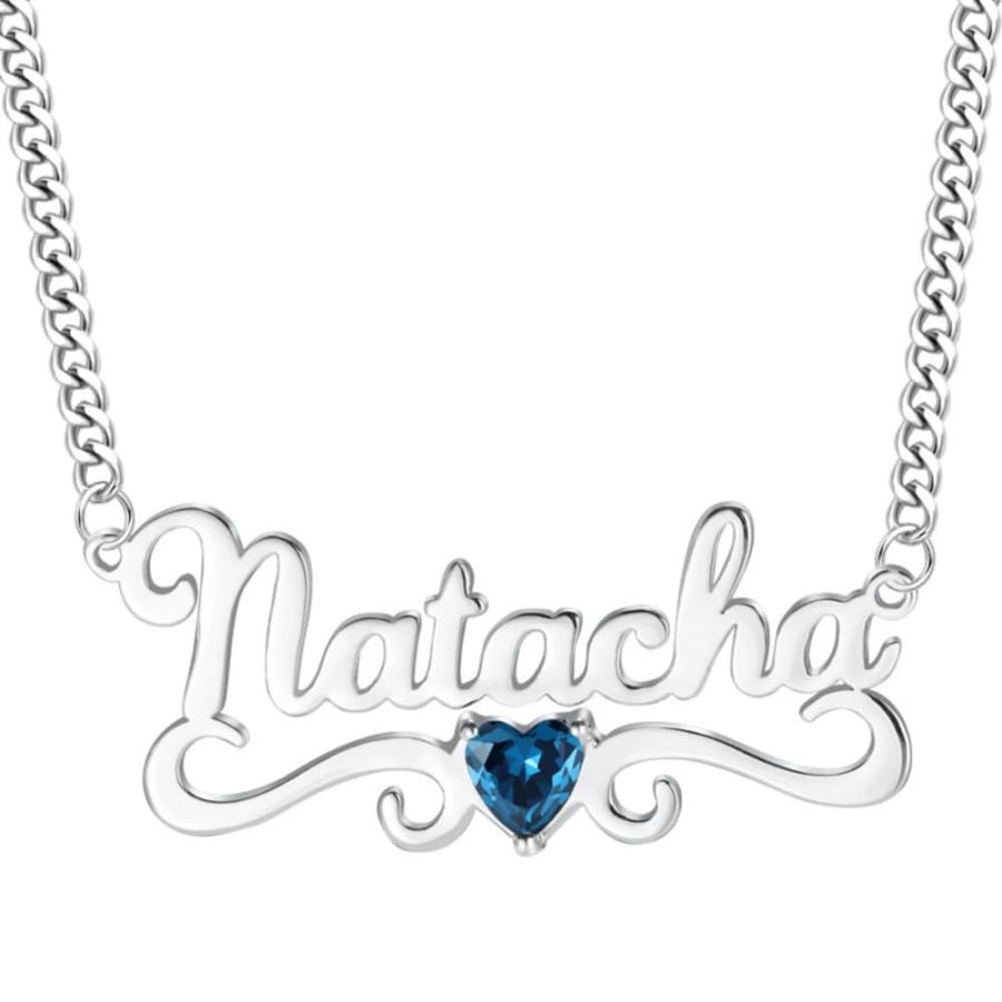 【並行輸入品】MOLICACI 10K Gold Name Necklace Personalized for Women, 10K/14K/の画像
