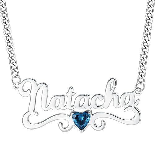 【並行輸入品】MOLICACI 10K Gold Name Necklace Personalized for Women, 10K/14K/の画像