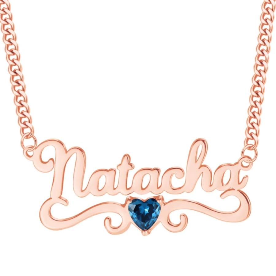 【並行輸入品】MOLICACI 10K Gold Name Necklace Personalized for Women, 10K/14K/の画像