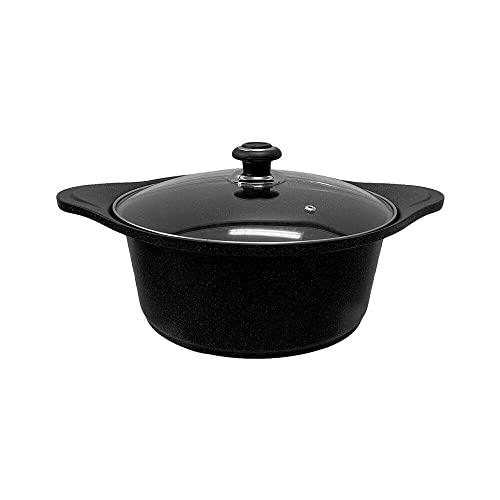 【並行輸入品】JTSQ 5 Layers Non Stick Marble Coating Sauce Pot Cookware 11'' (_1