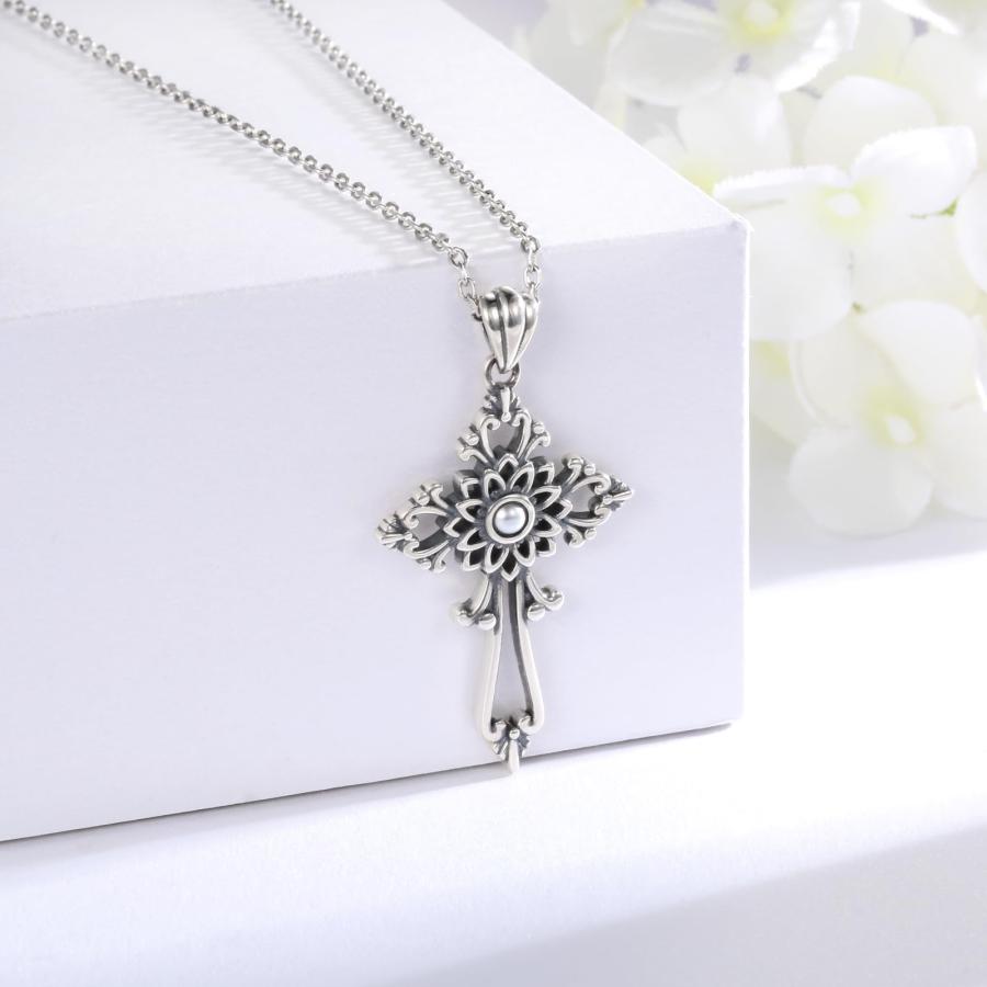 並行輸入品】ゴシッククロスネックレス スターリングシルバー:925 