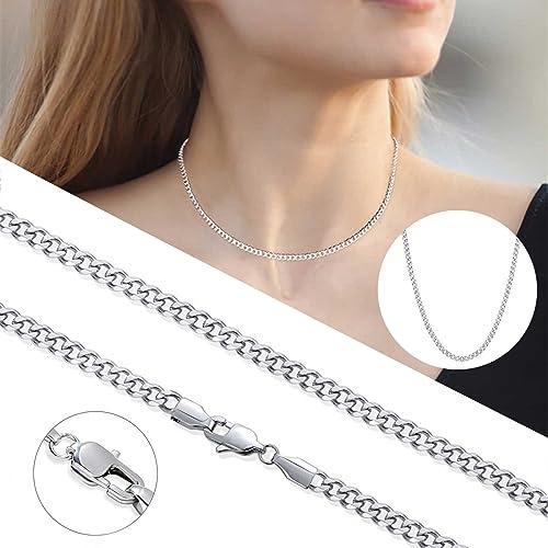 【並行輸入品】Sandistore125 Chain for Women 18 Inch Stainless Steel Necklace S_4