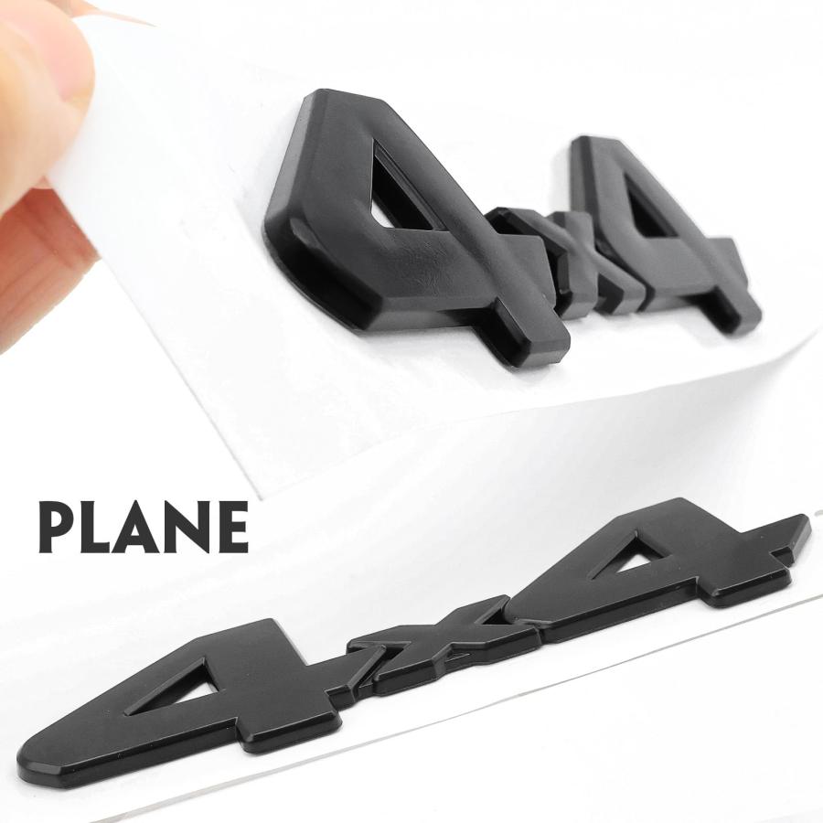 【並行輸入品】VIVFAN 4x4 Metal Emblem Sticker Badge Decal Black Fender Side Reの画像