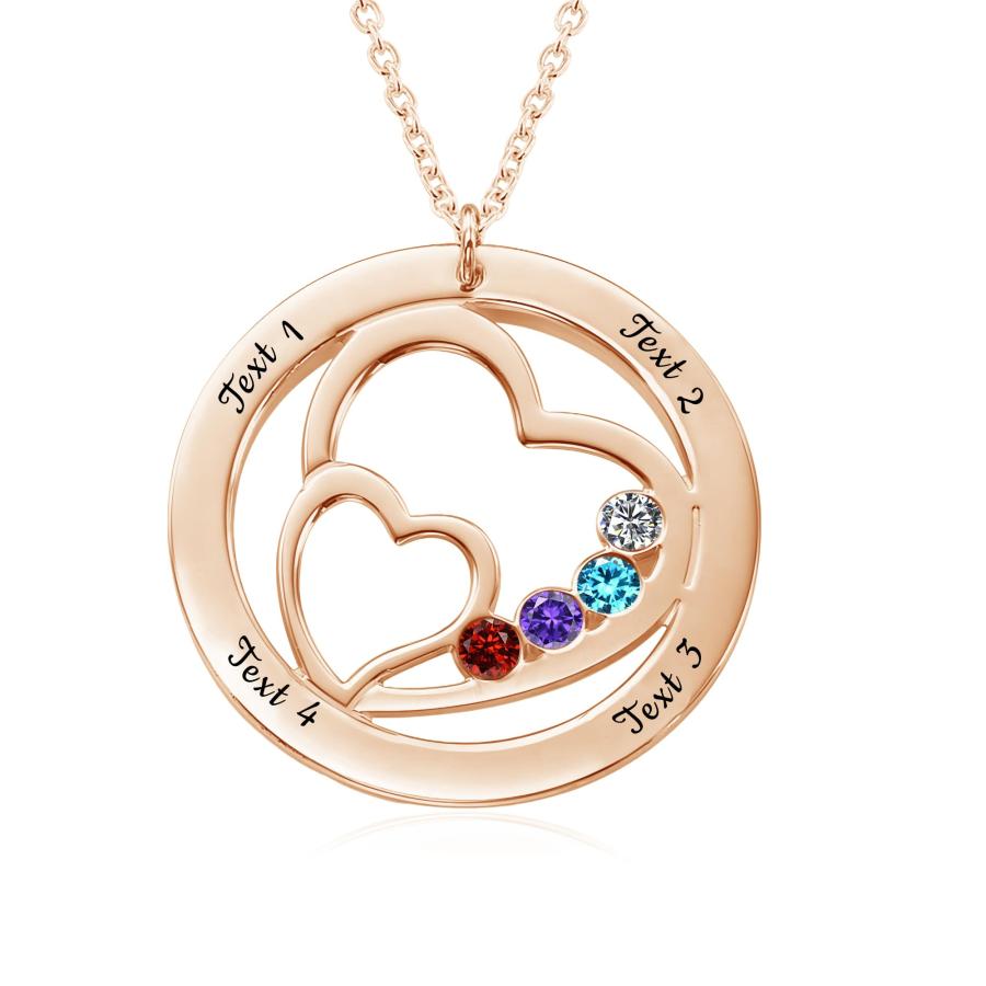 【並行輸入品】MeetMuse 10K 14K 18K Real Gold Personalized Heart Necklace with_3