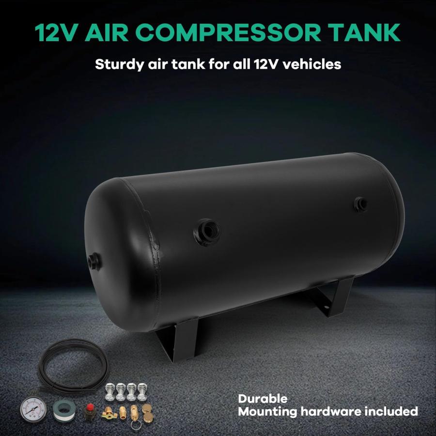 【並行輸入品】STAYTOP 5 Gallon (18 Liter) 8 Port Air Compressor Tank 151 PSI R_9