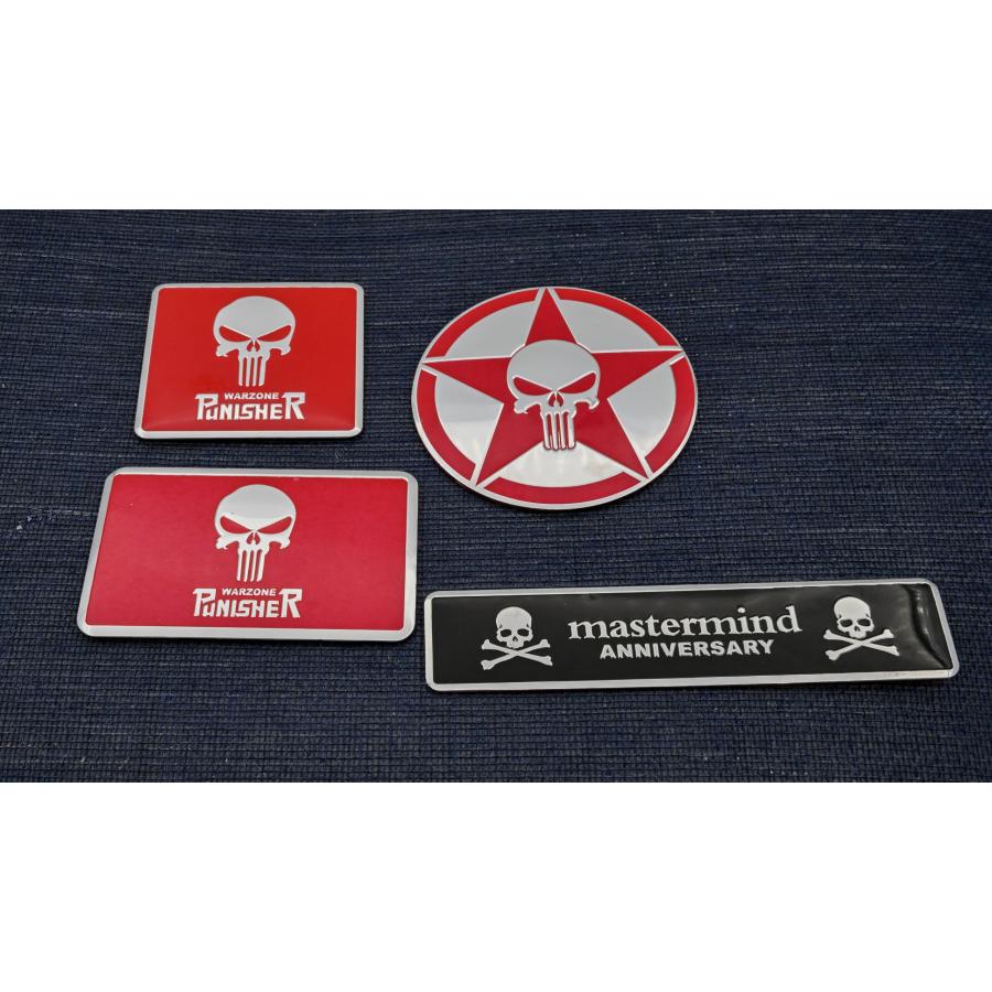 【並行輸入品】Kaolituis Car Badge Decal The Punisher Badge 3D Aluminum Alloy Cの画像