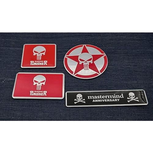 【並行輸入品】Kaolituis Car Badge Decal The Punisher Badge 3D Aluminum Alloy Cの画像