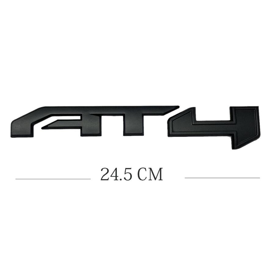 【並行輸入品】3Pcs AT4 Emblems Sierra 3D Side Door Rear Tailgate Badge NamePla_3