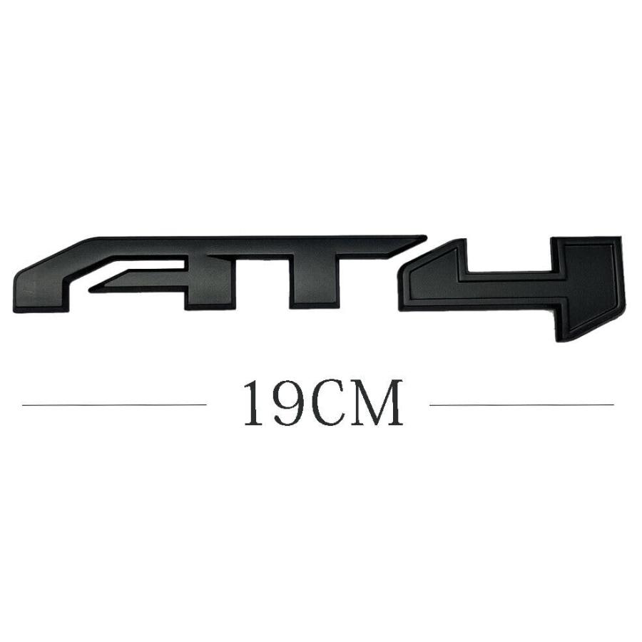 【並行輸入品】3Pcs AT4 Emblems Sierra 3D Side Door Rear Tailgate Badge NamePla_6