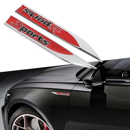 【並行輸入品】TOMALL 2Pcs 3D Metal Sports Logo Emblem Badge for Car Side Fendeの画像