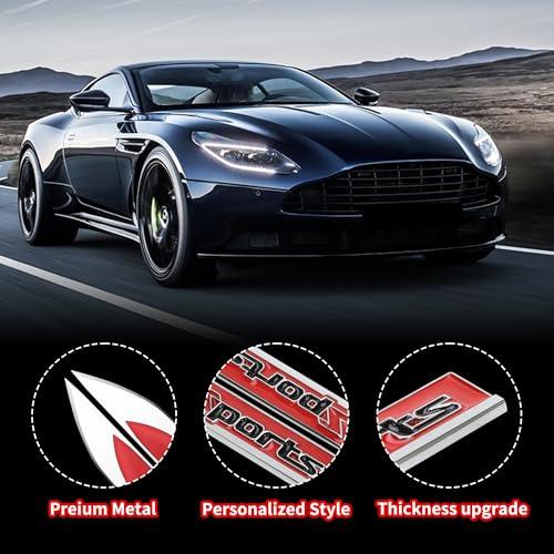 【並行輸入品】TOMALL 2Pcs 3D Metal Sports Logo Emblem Badge for Car Side Fendeの画像
