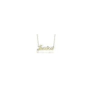 【並行輸入品】OUTANG 10K Gold Name Necklace Personalized 14K Solid Yellow Goldの画像