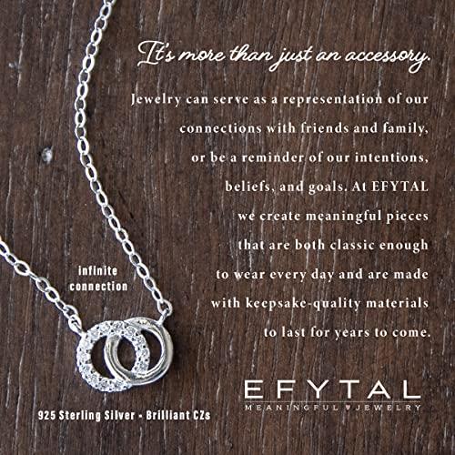 並行輸入品】EFYTAL スターリングシルバー 母娘ネックレス 娘から母へ 