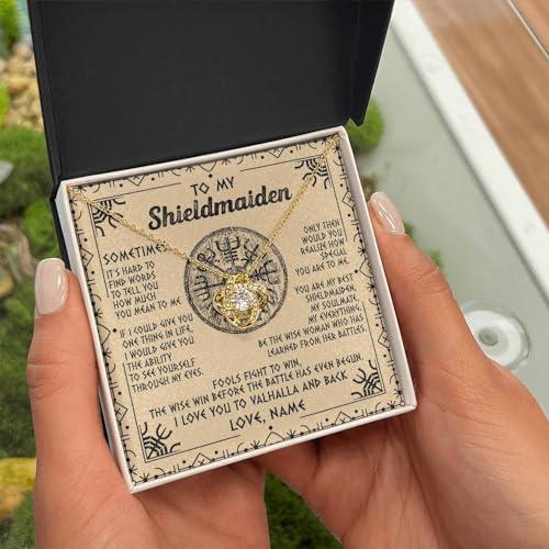 【並行輸入品】Yametee My Shieldmaiden ネックレス I Love You to Valhalla and Back バイキ_4