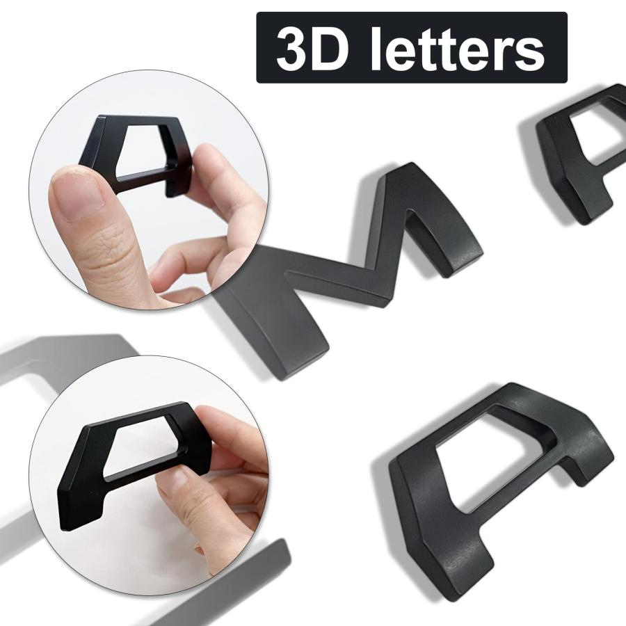 【並行輸入品】3D Raised Tailgate Inserts Letters Compatible for Tacom 2016 202の画像