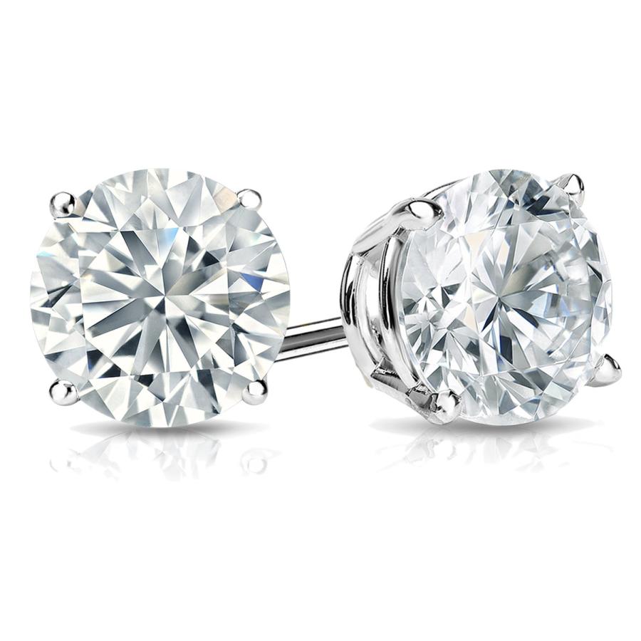 【並行輸入品】IGI Certified 1 Carat Lab Grown Diamond Round Stud Earrings forの画像