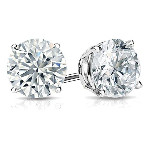 【並行輸入品】IGI Certified 1 Carat Lab Grown Diamond Round Stud Earrings forの画像