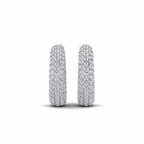 【並行輸入品】925 Sterling Silver 5.1TCW (2MM) Round Brilliant Cut D Color Moiの画像