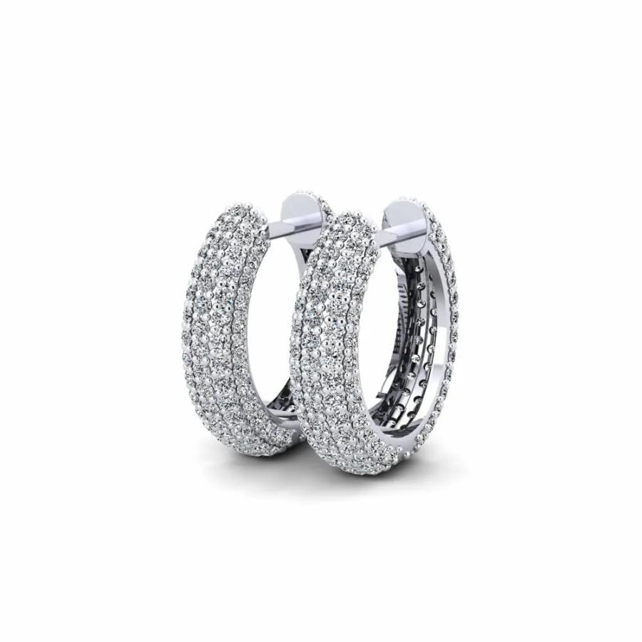 【並行輸入品】925 Sterling Silver 5.1TCW (2MM) Round Brilliant Cut D Color Moiの画像
