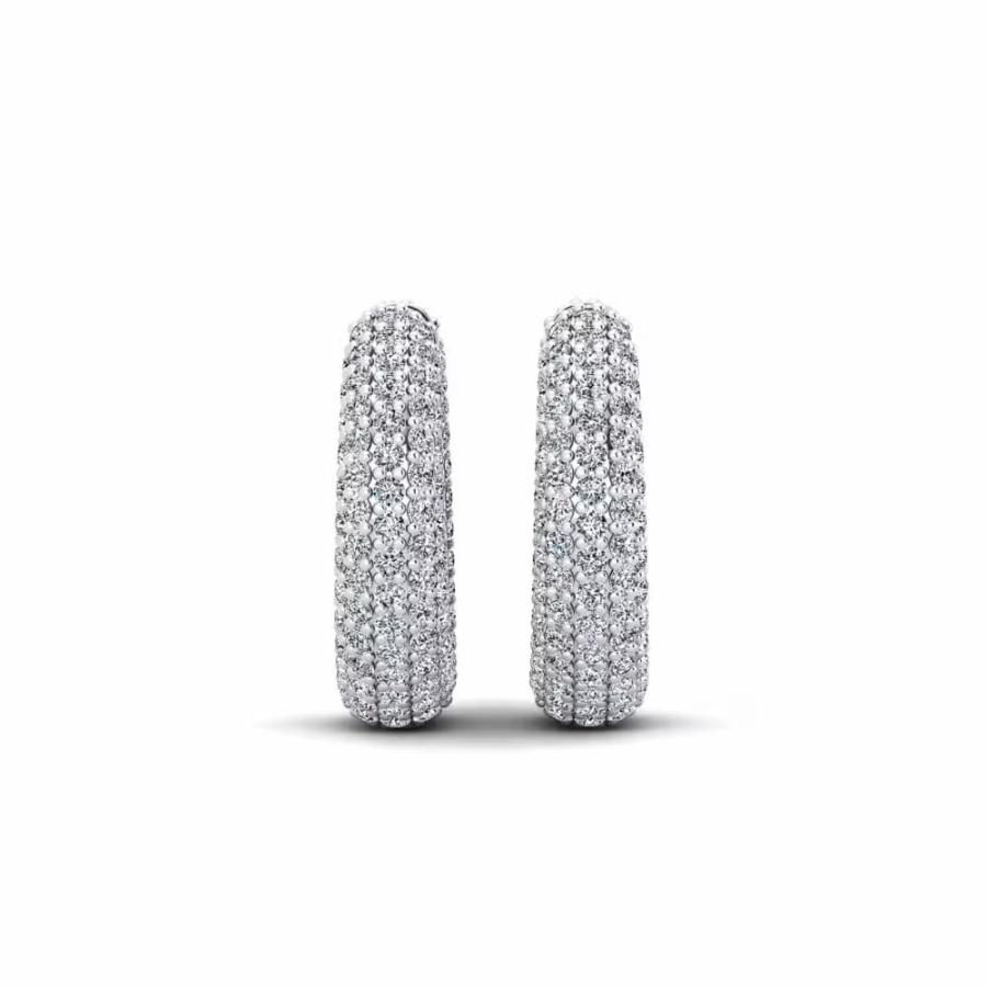 【並行輸入品】925 Sterling Silver 5.1TCW (2MM) Round Brilliant Cut D Color Moiの画像