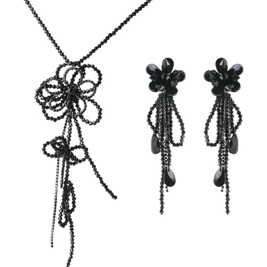 【並行輸入品】hopmiss ハンドメイド ステートメントロングペンダントネックレス 女性用 クリスマスプレゼント 女の子向け， 水晶， ライン_9