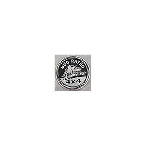 【並行輸入品】5 (MUD) MUD Rated Emblem Rated Badge 4 x 4 Metal Car Badge 3D Decの画像