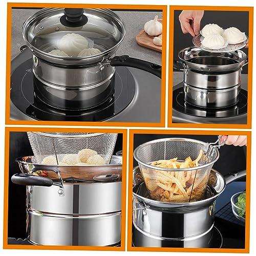 【並行輸入品】RORPOIR 1 Set Steamer Pot with Lid Spaghetti Pot Cooking Stock Pの画像