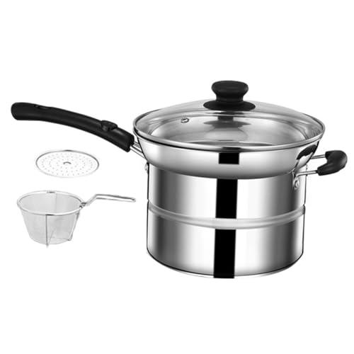 【並行輸入品】SWOOMEY 1 Set steamer pot pasta cooker steamer deep fryer pot chの画像