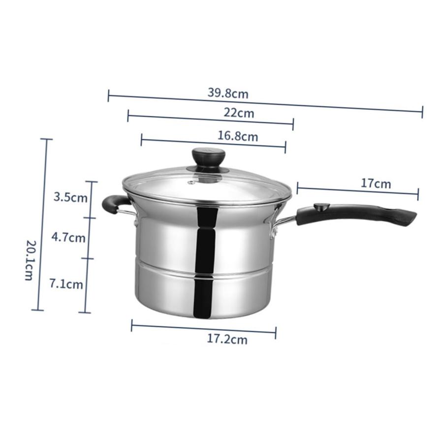 【並行輸入品】SWOOMEY 1 Set steamer pot pasta cooker steamer deep fryer pot chの画像