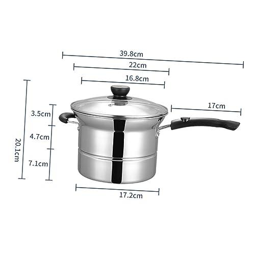 【並行輸入品】SWOOMEY 1 Set steamer pot pasta cooker steamer deep fryer pot chの画像