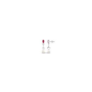 【並行輸入品】White Pearl Drop Earrings for Women, 6X9 MM Cultured Pearl Earriの画像