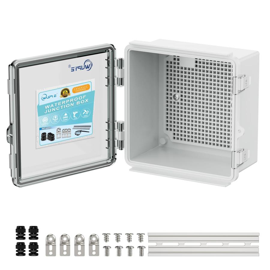 並行輸入品】WUPYE 電気ジャンクションボックス 防水 屋外 ABS