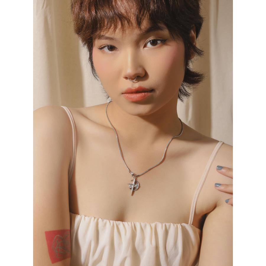 【並行輸入品】OJERRY グランジ オパール スター ネックレス Y2K ジュエリー 女性用 トレンディなスタッフギフト ティーンの女の子に,の画像