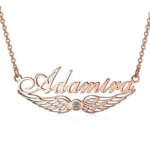 【並行輸入品】LWXIE Diamond Name Necklace Personalized 925 Sterling Silver Nam_7