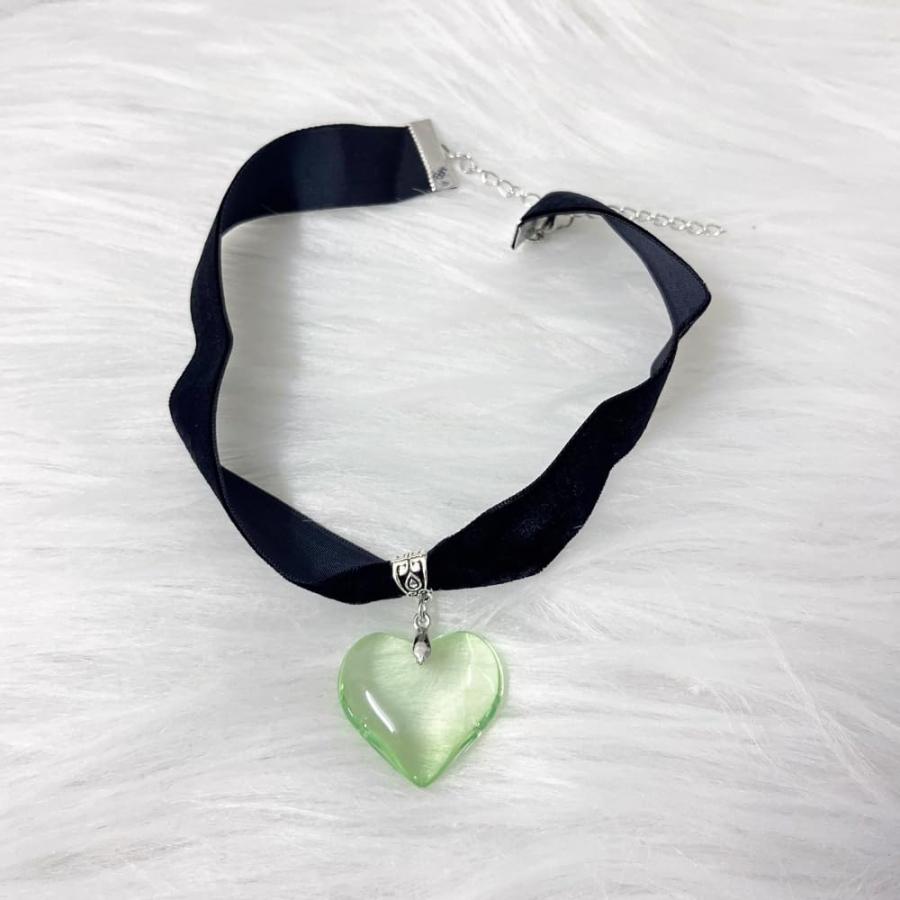 【並行輸入品】Zhang shine Y2k Heart Necklace Gothic Love Heart Y2k Aesthetic P_4