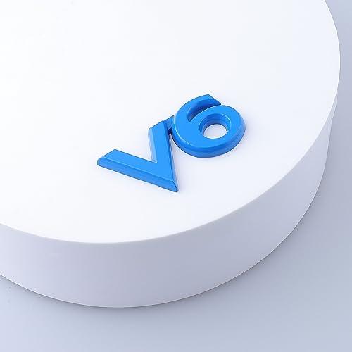 【並行輸入品】XGW 2 Pack V6 Car Emblem 3D Letters Stickers Premium Metal Badgeの画像
