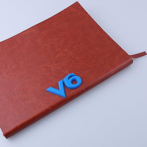 【並行輸入品】XGW 2 Pack V6 Car Emblem 3D Letters Stickers Premium Metal Badgeの画像