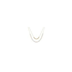 【並行輸入品】Kim Carrey 24K リアルゴールドメッキ S925シルバーネックレス 女性用 イニシャル上品なレイヤードネックレス レデ_2